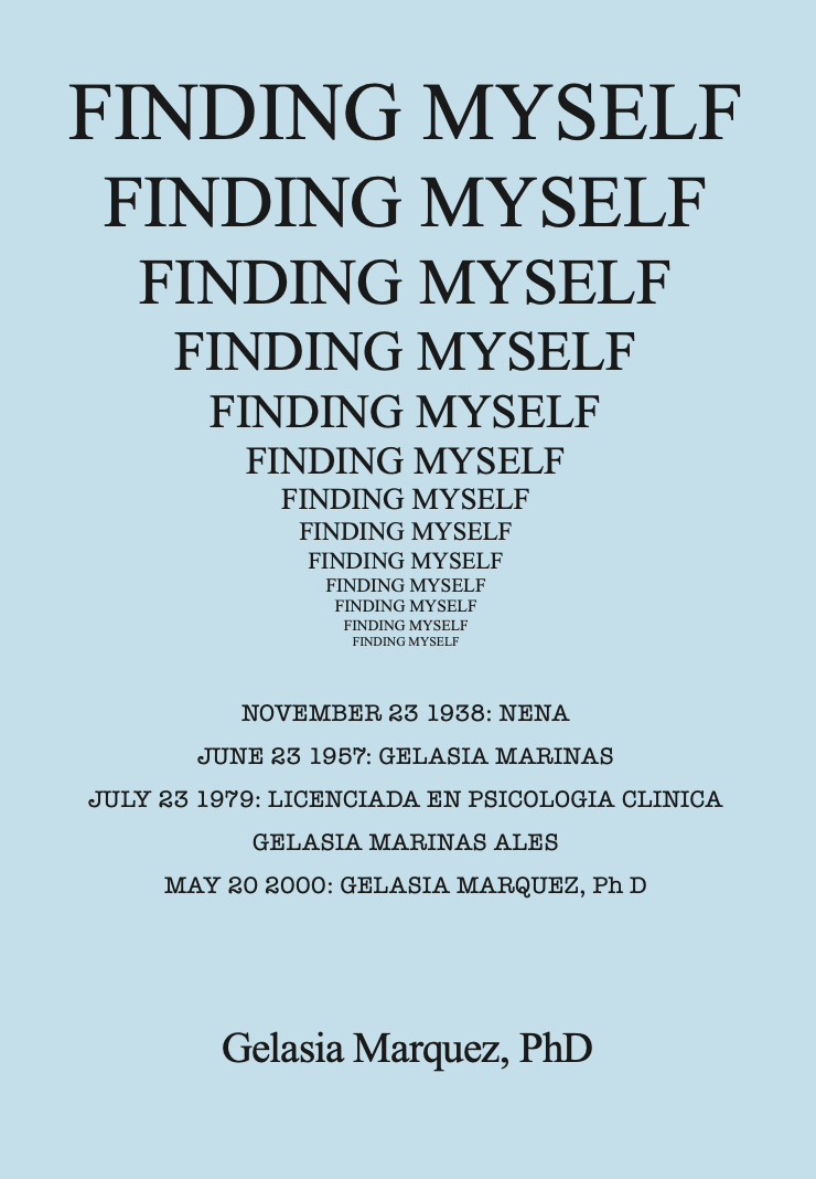 Finding Myself English Cover